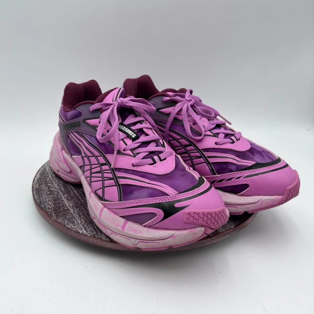 Puma Velophasis Pleasures Sneaker Mens Size 10 Pink Grape 391696-01 Streetwear